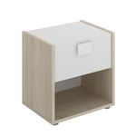 Mesita-de-noche-Dina-1-cajon-con-compartimento-blanco-natural-42x40x33-cm
