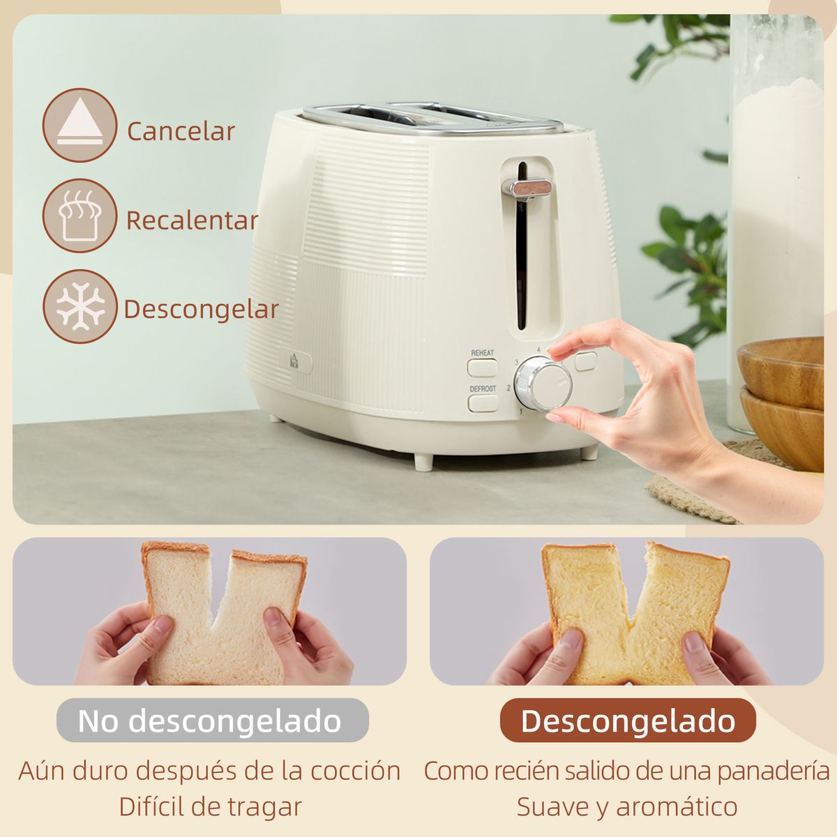 Set-hervidor---tostador-Homcom-2200W-17L-2-rebanadas-crema