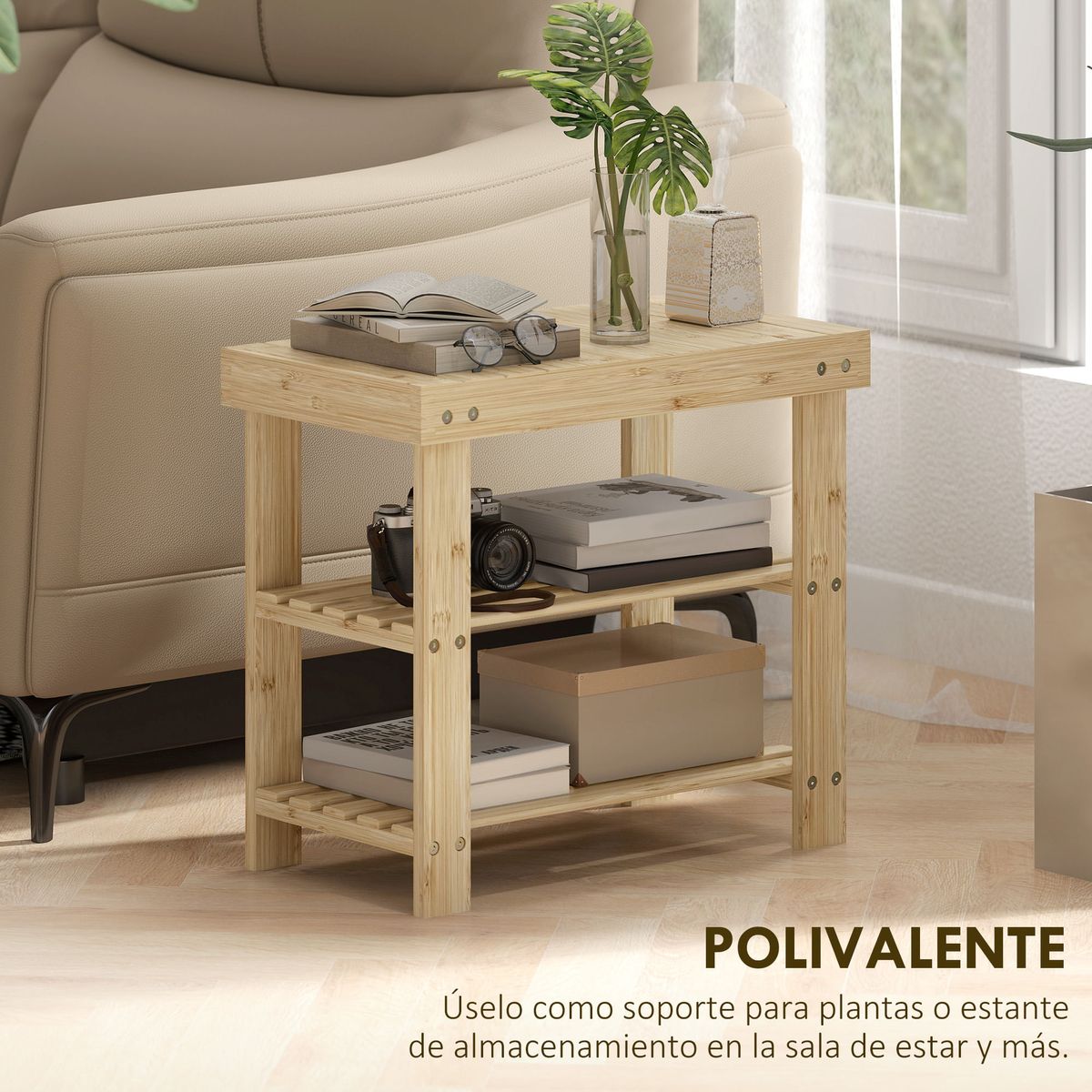 Banco-zapatero-Tarde-Homcom-2-estantes-natural-45x50x28-cm