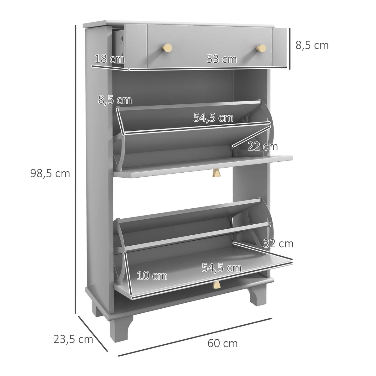 Zapatero-Afternoon-Homcom-cajon-con-2-puertas-gris-985x60x235-cm-medidas