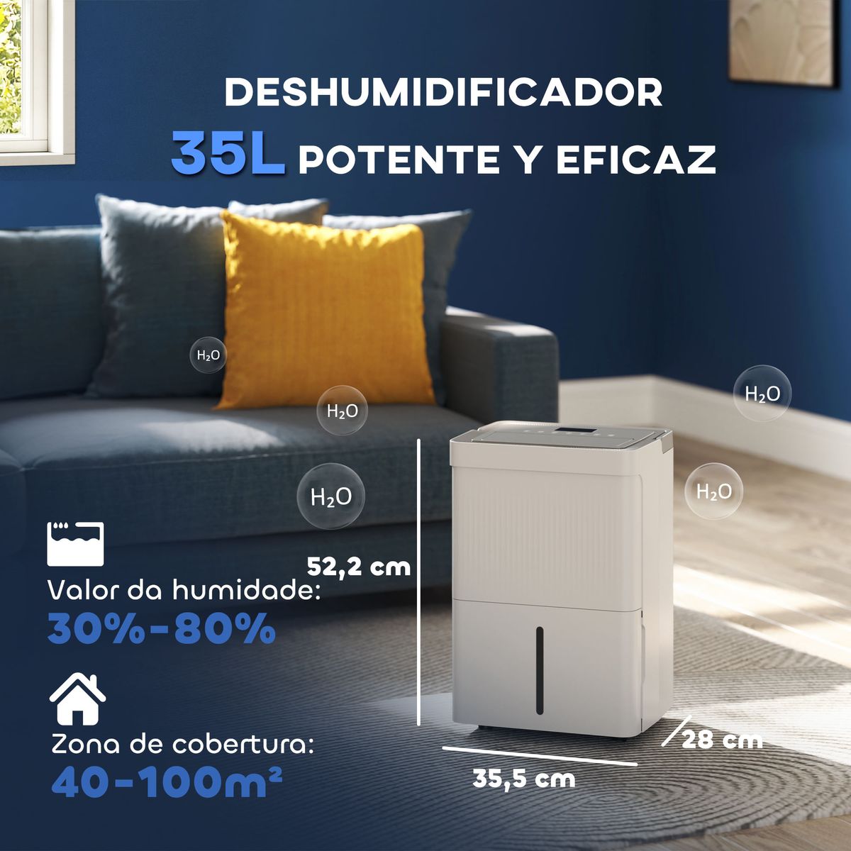 Deshumidificador-electrico-Green-Homcom-35L-2-velocidades-blanco-522x355x28-cm-