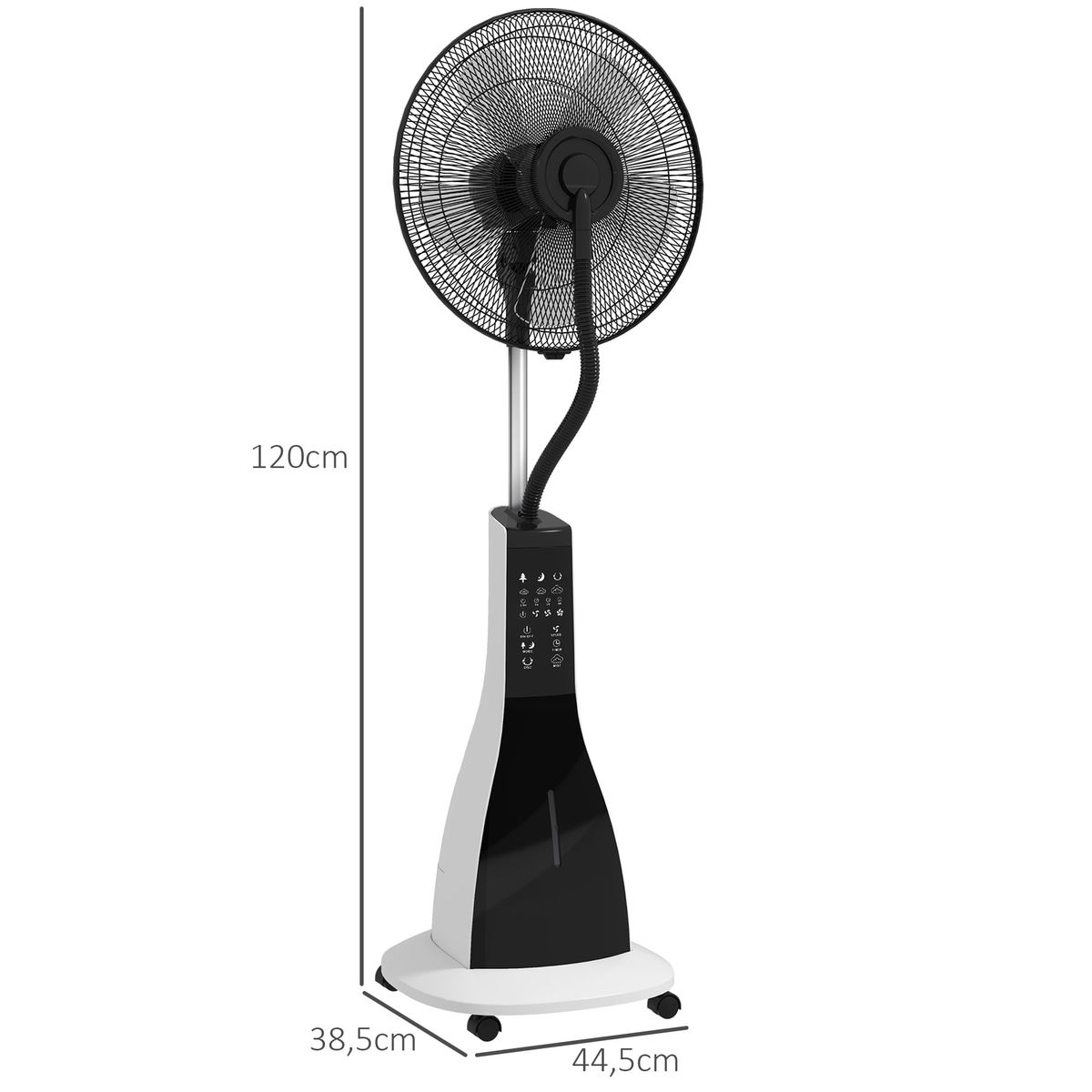 Ventilador-nebulizador-Big-Homcom-90W-3-velocidades---5-aspas-blanco-negro-120-cm-