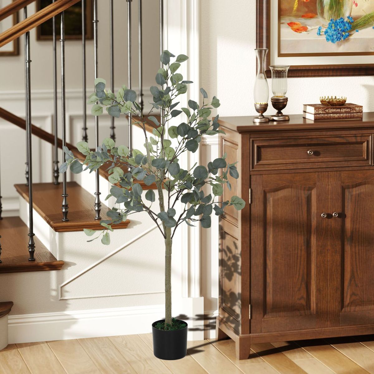 Planta-artificial-Eucaliptus-230-hojas-verde-120-cm-