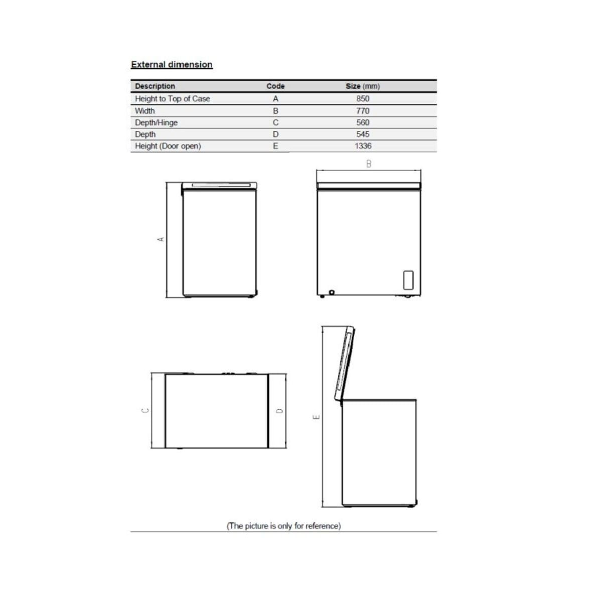Congelador-horizontal-Aspes-ACH2003EDC-Dual-Cooling-ciclico-198L-E-blanco-85-cm-medidas