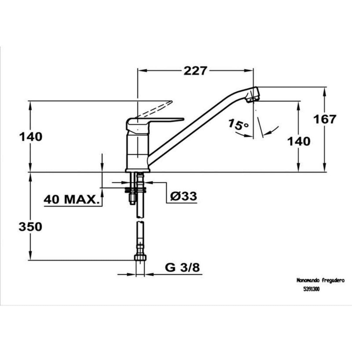 Grifo-de-cocina-Teka-IN-913-monomando-cromo