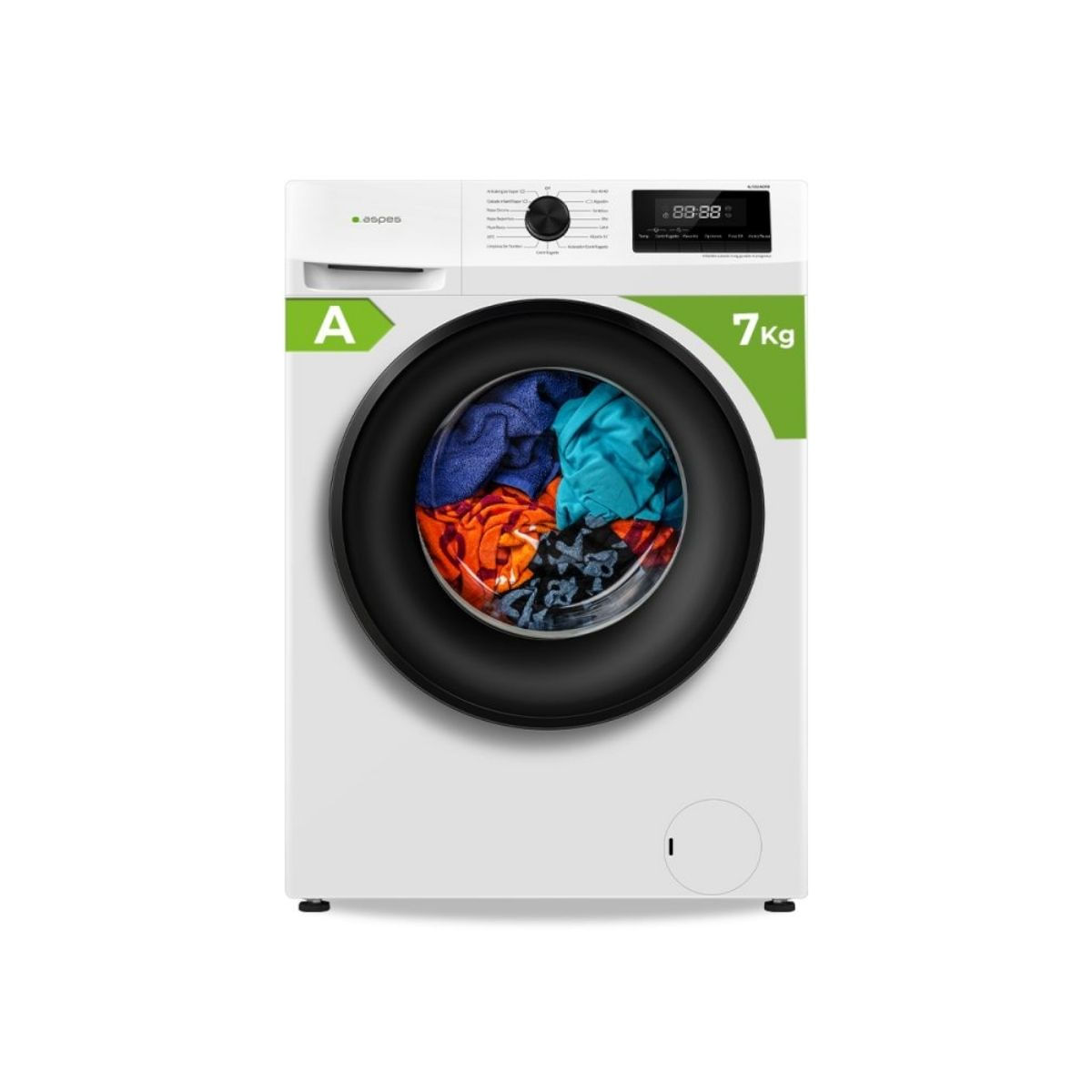 Lavadora-carga-frontal-Aspes-AL7201AIDVB-7kg-1200-rpm-15-programas-A-blanco-595-cm-fondo-blanco