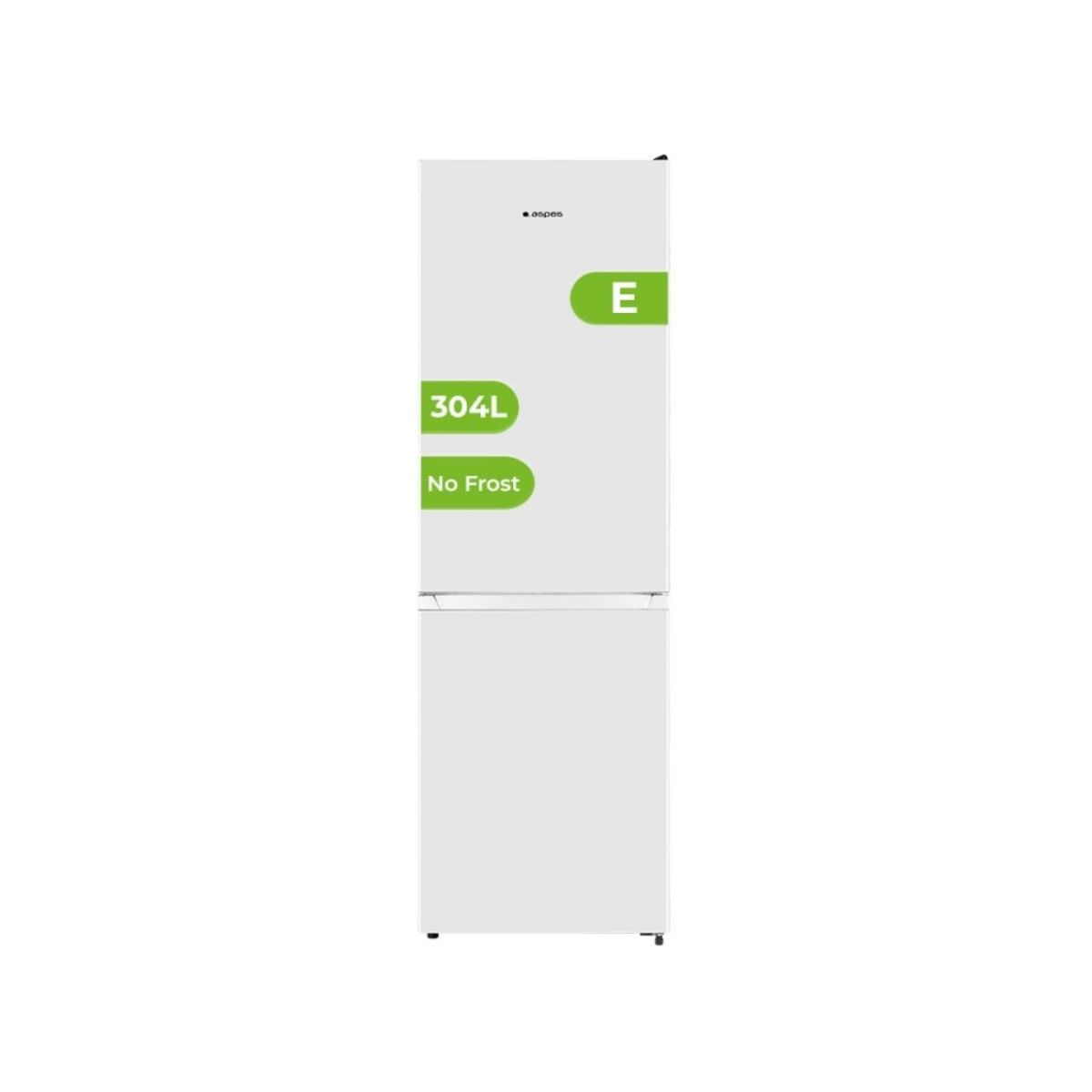 Frigorifico-combi-Aspes-AC185601ENF-No-Frost-304L-E-blanco-186-cm-fondo-blanco