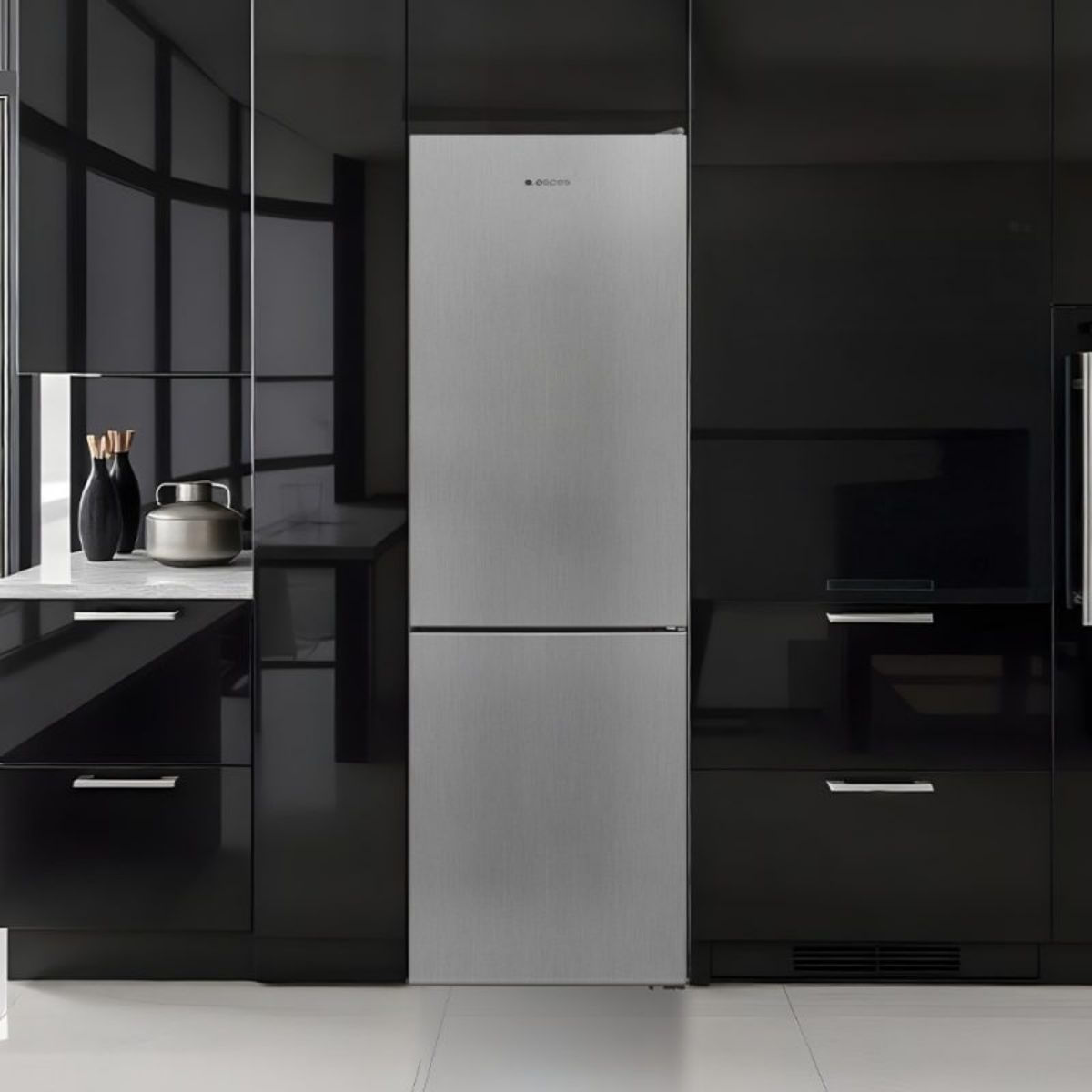 Frigorifico-combi-Aspes-AC185602ENFX-No-Frost-295L-E-inox-186-cm-ambientada