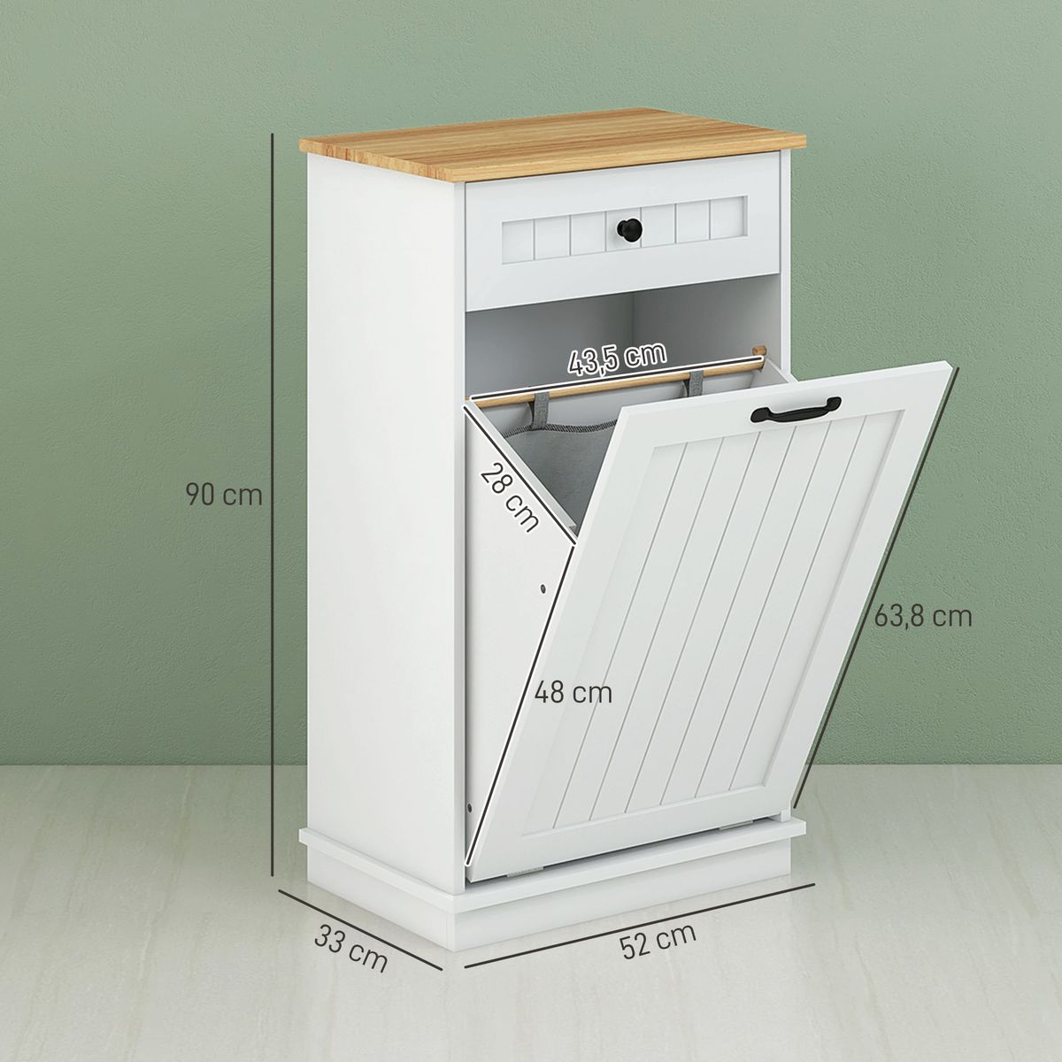 Mueble-de-baño-Milan-Homcom-con-cajon-y-puerta-abatible-blanco-90x52x33-cm-medidas