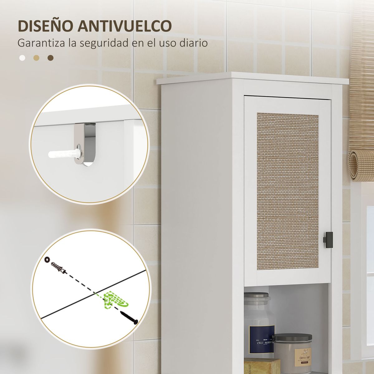 Columna-de-baño-Sahara-Homcom-2-puertas-con-2-compartimentos-blanco-natural-1675x40x30-cm
