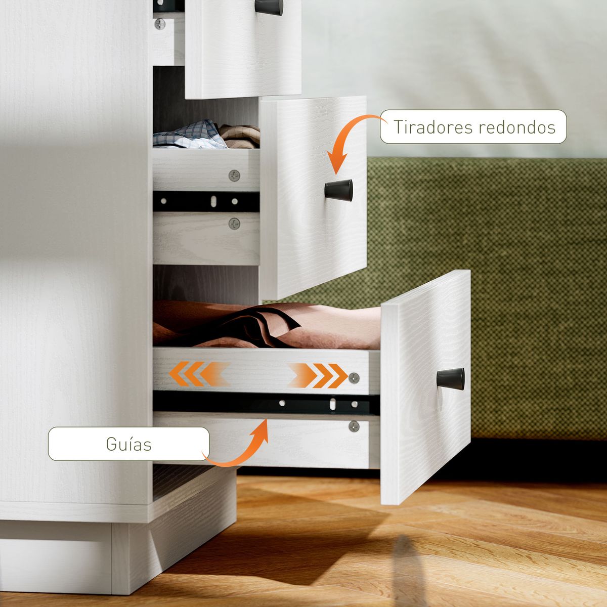 Comoda-Dakar-Homcom-4-cajones-blanco-75x47x29-cm
