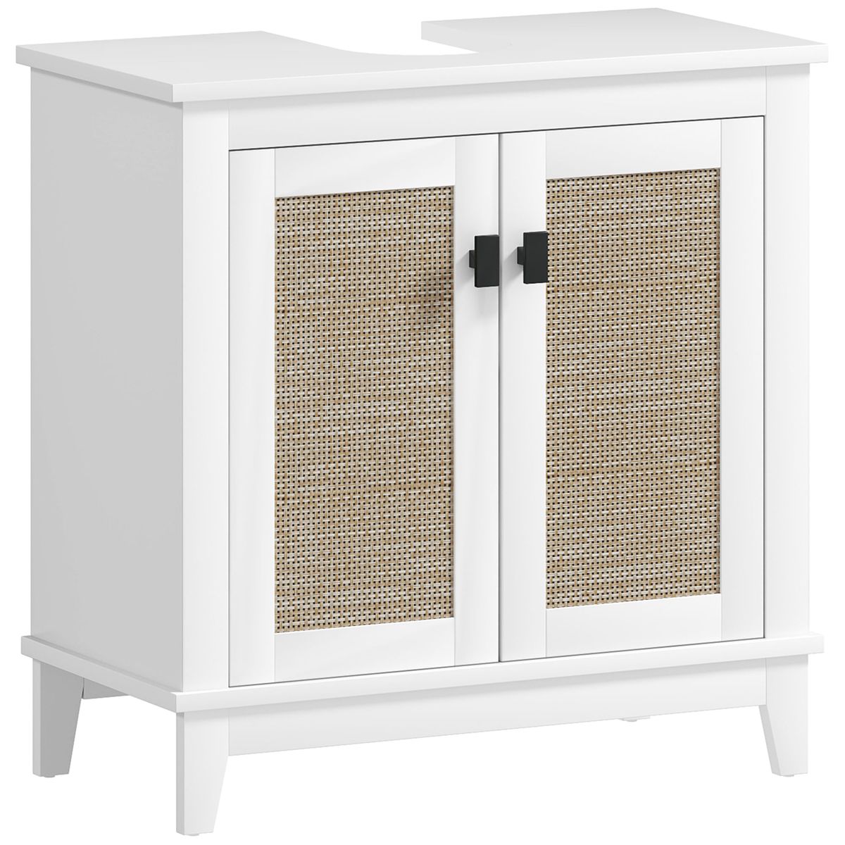 Mueble-bajo-Lizzeth-con-recorte-en-forma-de-U-blanco-60x30x60-cm-