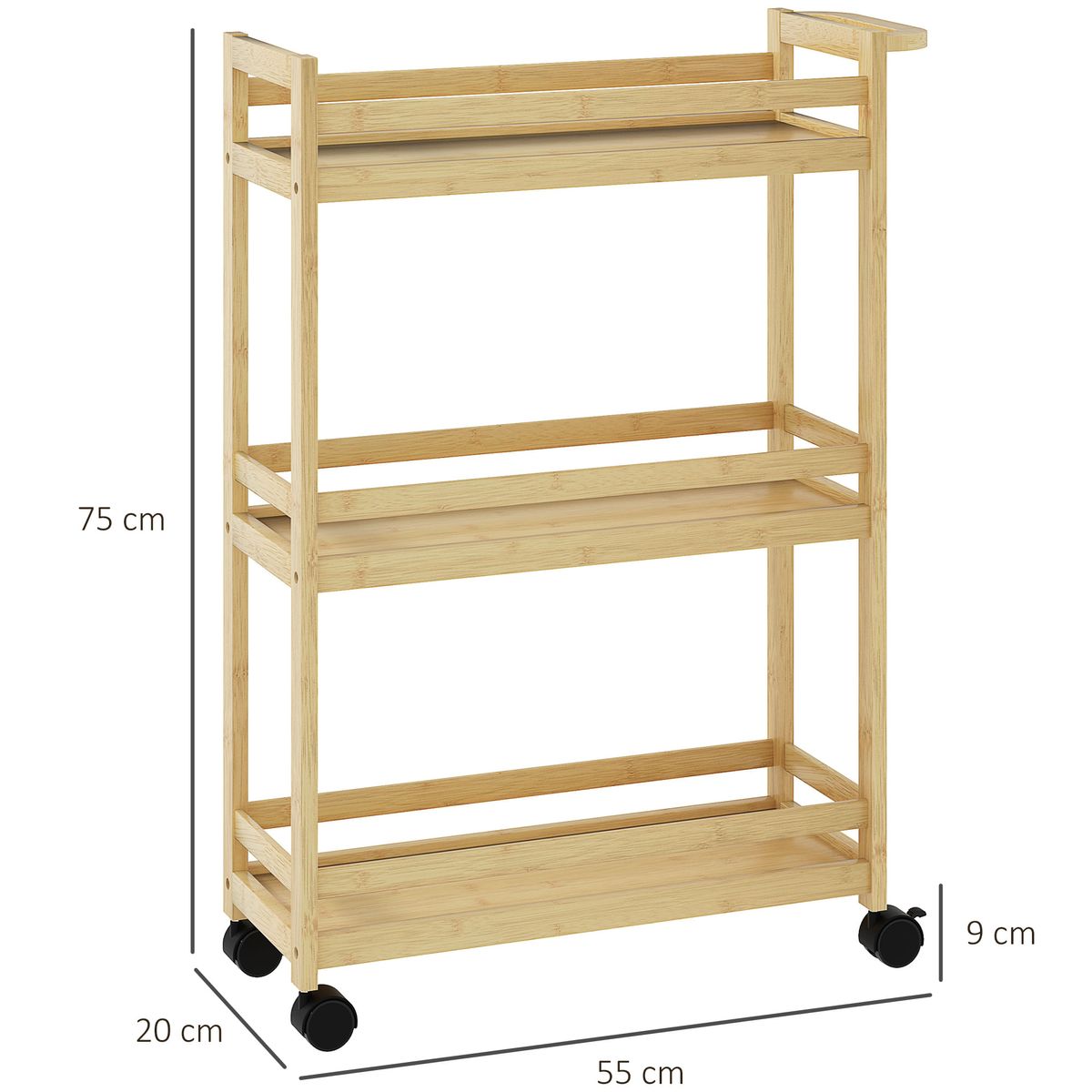 Carrito-auxiliar-Cover-Homcom-3-niveles-con-ruedas-natural-75x55x20-cm-medidas