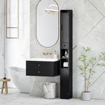 Columna-de-baño-Over-Homcom-2-puertas-con-portarrollos-negro-ambientada