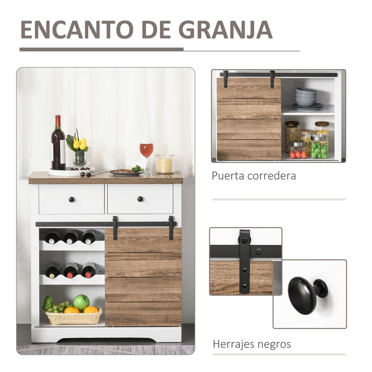 Mueble-auxiliar-Cross-Homcom-puerta-corredera-con-botellero-y-2-cajones-blanco-natural-86x80x39-cm-web