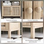 Estanteria-de-baño-Nalya-Homcom-de-bambu-natural-138x63x30-cm