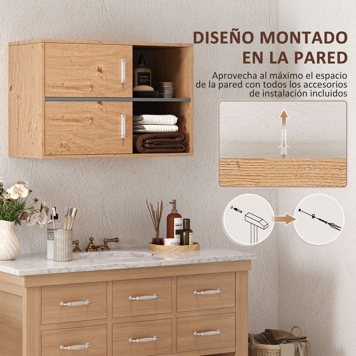 Mueble-de-baño-Loira-Homcom-liso-natural-575x80x35-cm