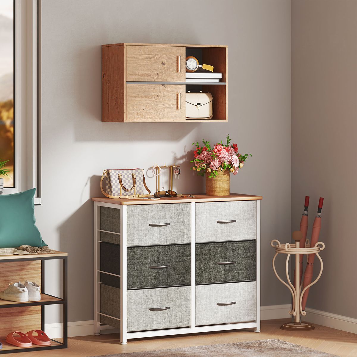 Mueble-de-baño-Loira-Homcom-liso-natural-575x80x35-cm
