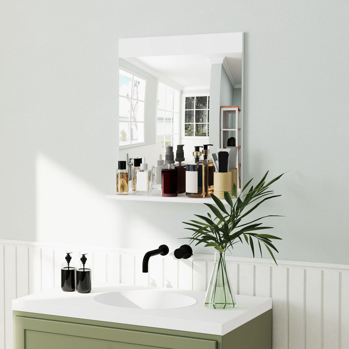 Espejo-de-baño-Altivia-Homcom-con-estante-60x50x12-cm