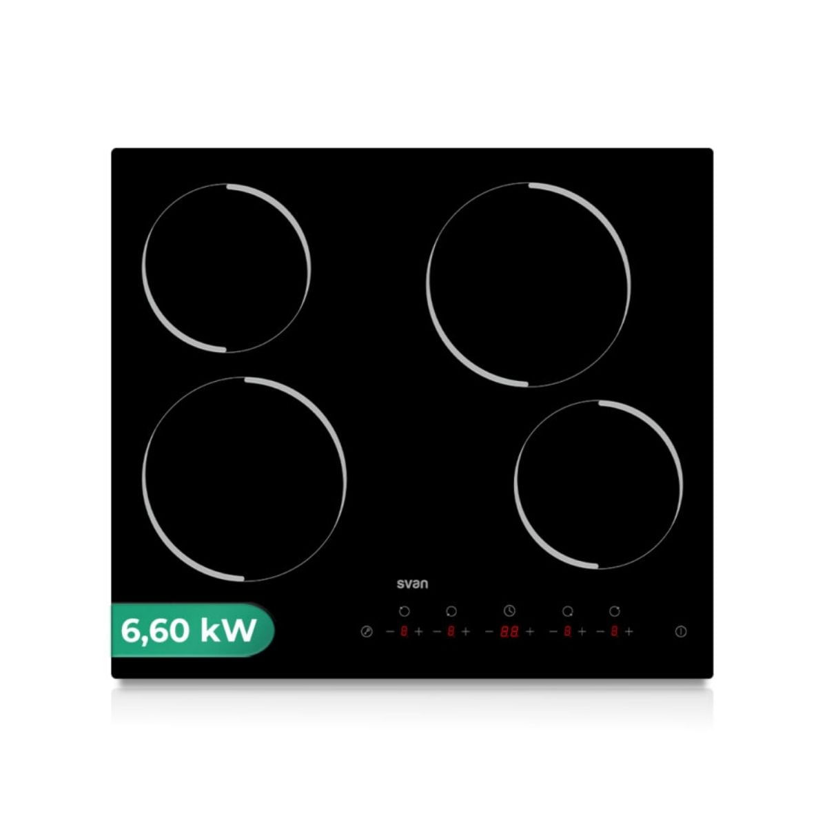 Placa-vitroceramica-Svan-SV4601-6600W-4-fuegos-negro-60-cm-