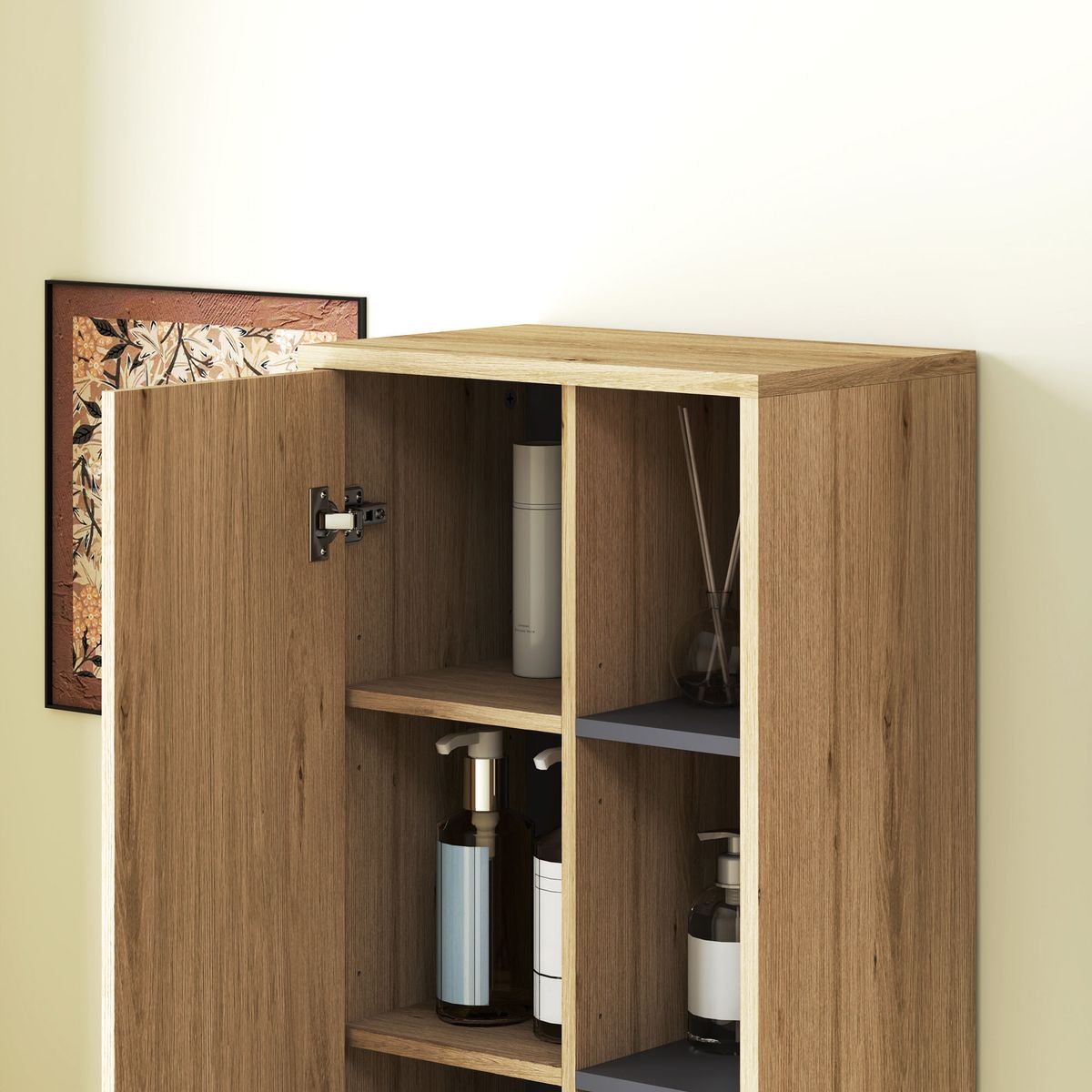 Mueble-de-baño-Elna-Homcom-alto-natural