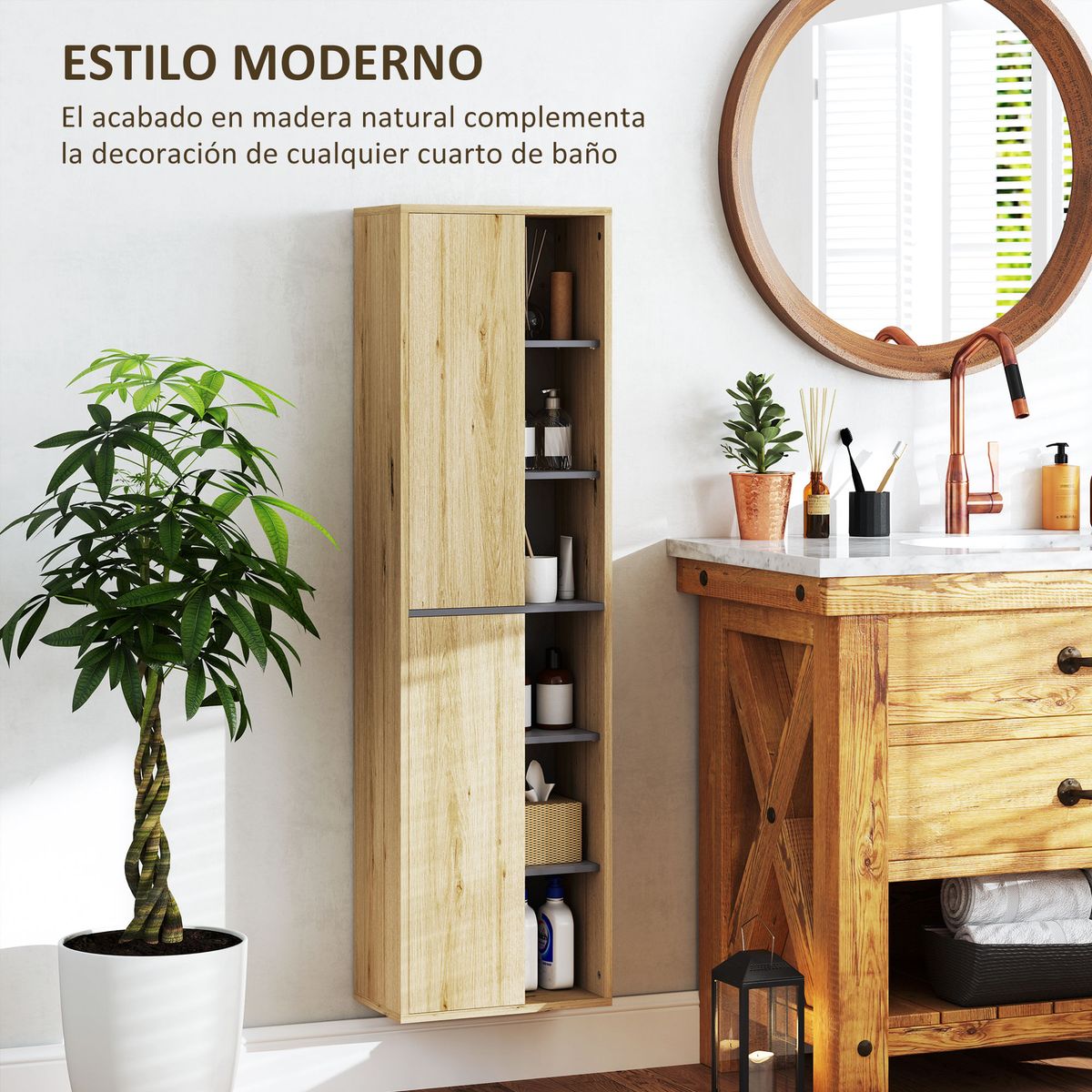Mueble-de-baño-Elna-Homcom-alto-natural