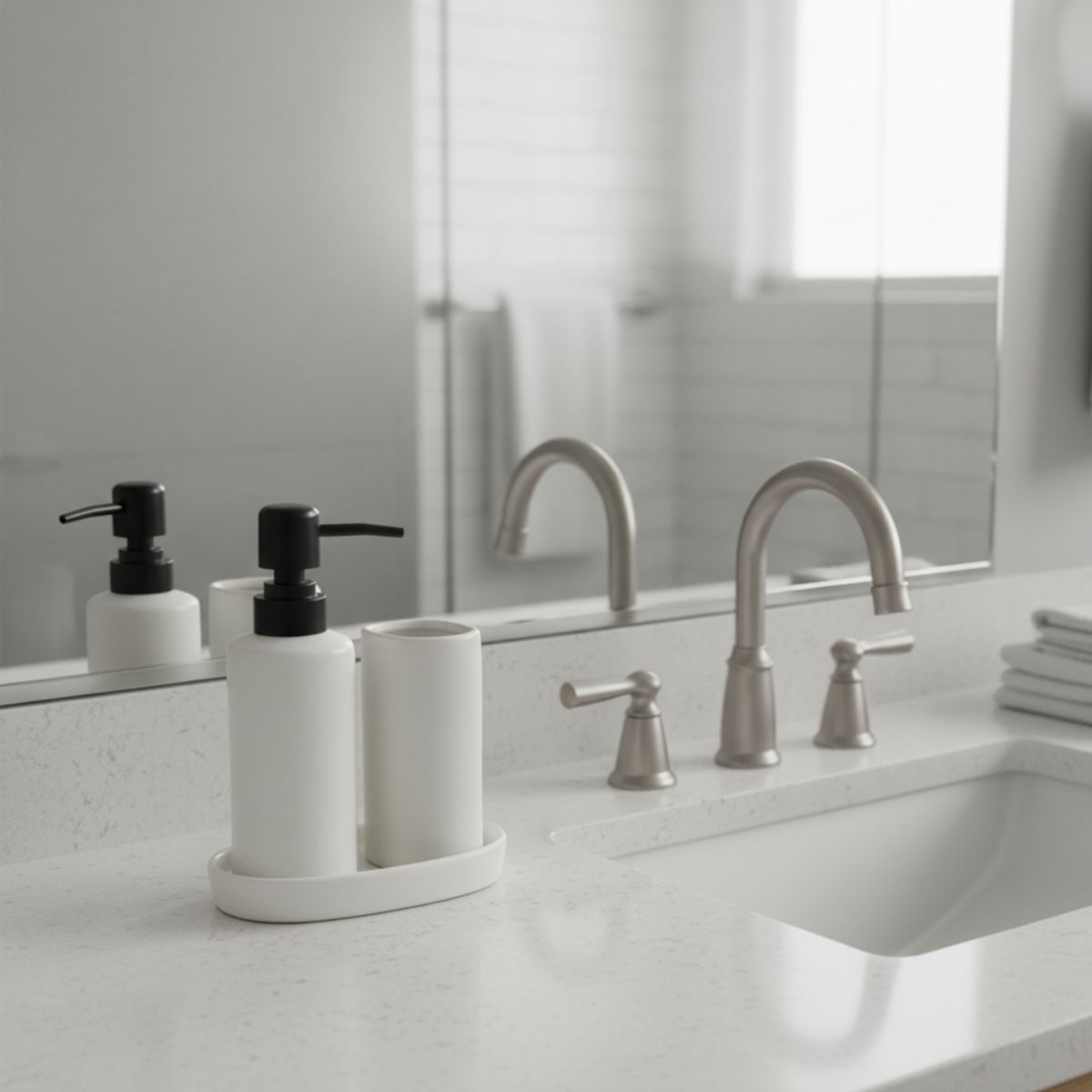 Set-de-baño-Aqua-3-piezas-dispensador-jabonera-y-vaso-blanco-fondo-ambientada