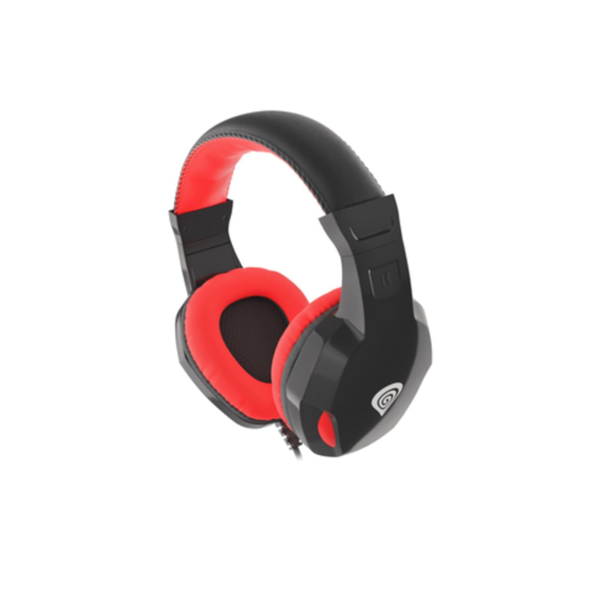 Auriculares-de-diadema-Genesis-Argon-110-con-cable-rojo