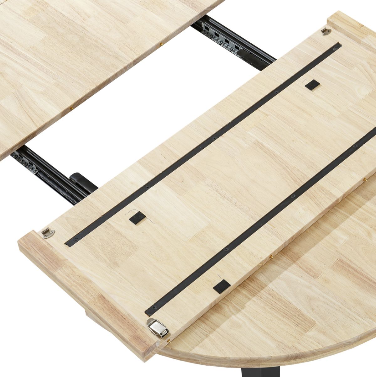 Mesa-de-comedor-BergE-redonda-extensible-nordish-negro-Ø100x76-cm-tablero-extensible