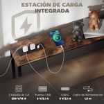 Consola-Rowan-Homcom-estrecha-marron-rustico-80x20x160-cm