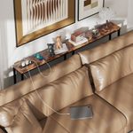 Consola-Rowan-Homcom-estrecha-marron-rustico-80x20x160-cm