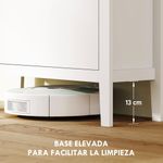 Zapatero-Emile-Homcom-2-cajones-liso-blanco-95x80x24-cm