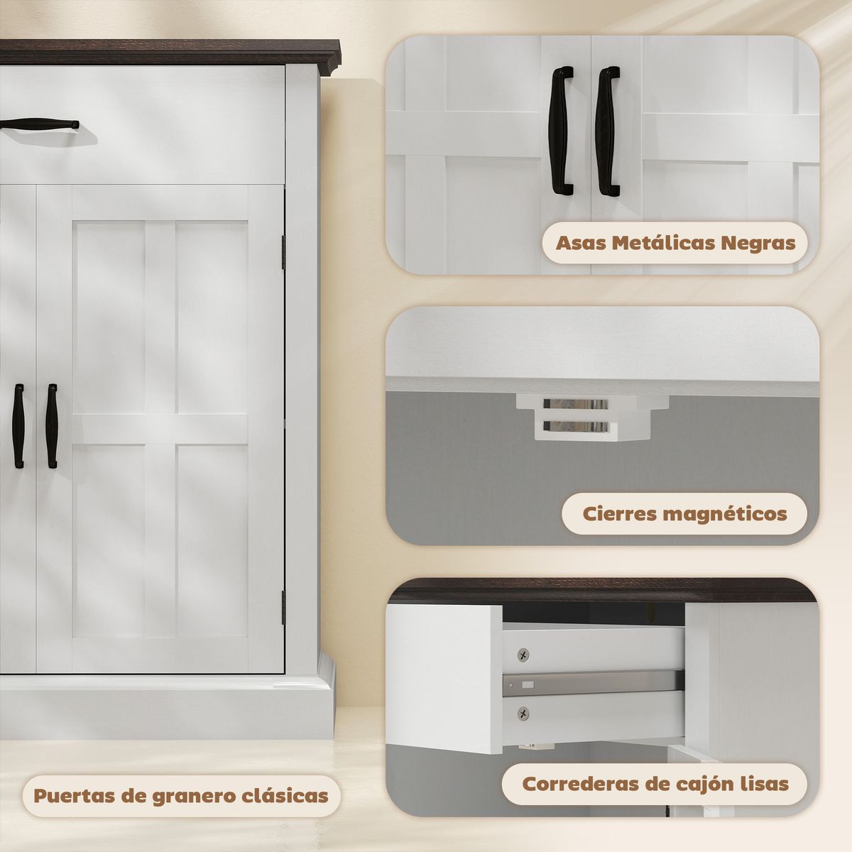 Aparador-Emory-Homcom-rustico-blanco-915x752x40-cm