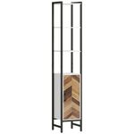 Mueble-de-baño-Nara-Homcom-alto-nogal