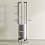 Mueble-de-baño-Nara-Homcom-alto-nogal