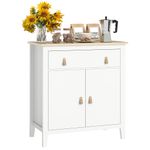 Aparador-Skadi-Homcom-efecto-roble-blanco-90x80x40-cm