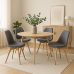 Pack-de-4-sillas-Bistro-asiento-acolchado-gris