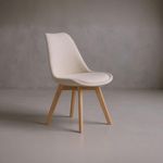 Pack-de-4-sillas-Bistro-asiento-acolchado-beige-silla-