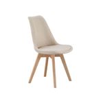 Pack-de-4-sillas-Bistro-asiento-acolchado-beige
