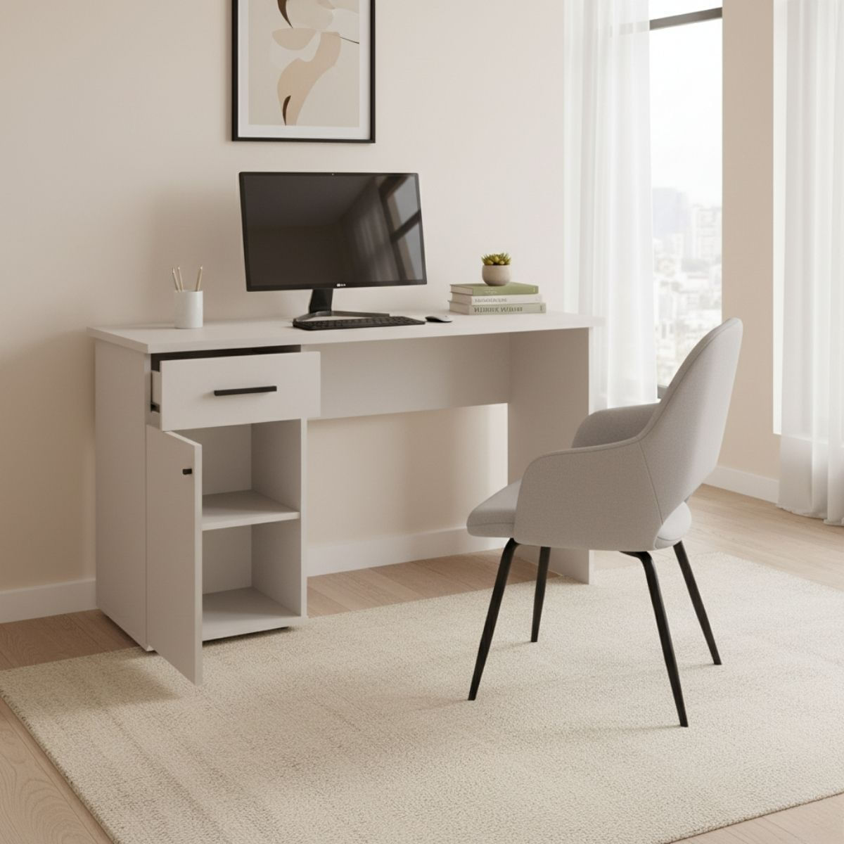 Escritorio-New-Aura-armario-con-cajon-beige-72x120x498-cm-ambientada-interior