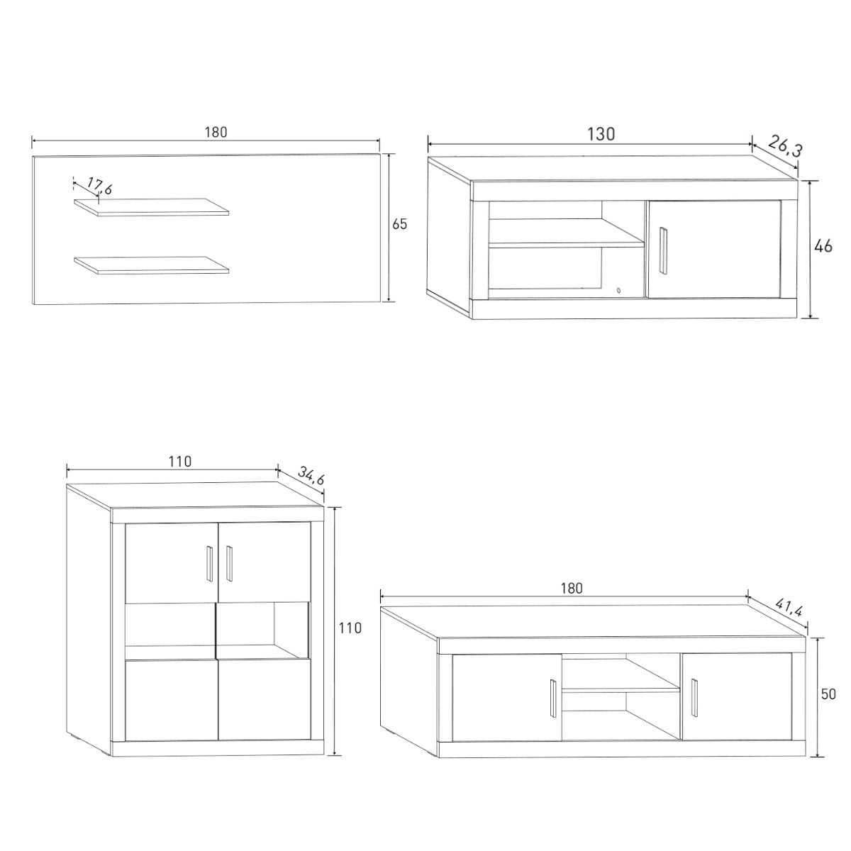 Composicion-de-salon-Lara-3-piezas-cambria-blanco-medidas