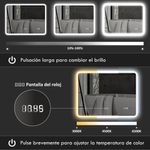 Espejo-de-baño-Lumera-Homcom-luz-LED-60x80-cm