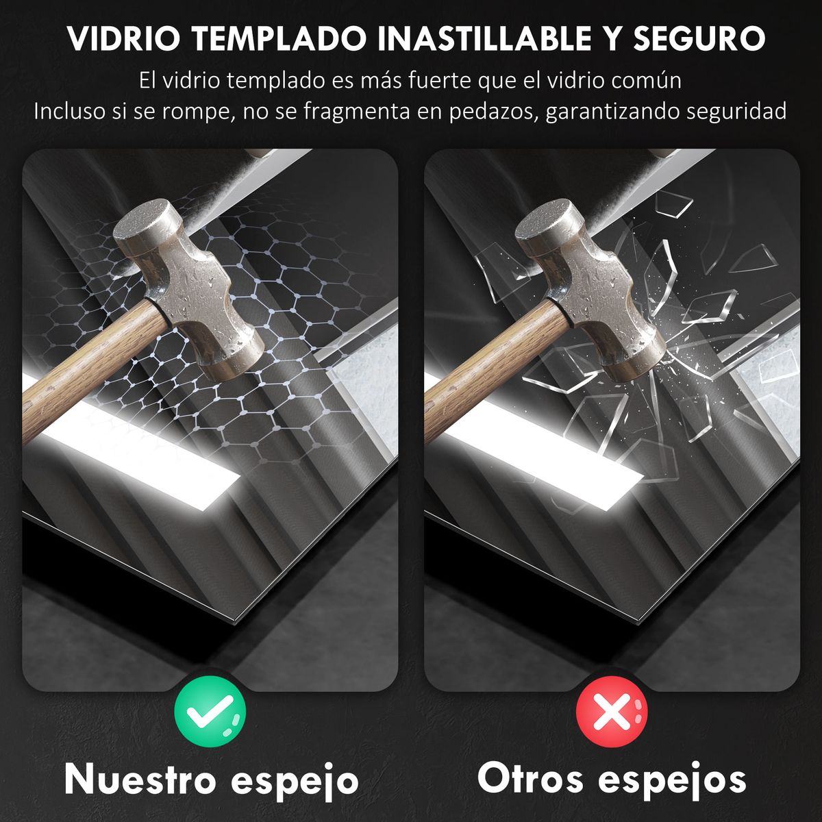 Espejo-de-baño-Lumera-Homcom-3-colores-tactil-plata-70x50-cm
