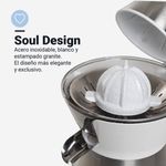 Exprimidor-de-brazo-Juicy-Plus-Universal-Blue-300W-2-conos-blanco-detalle