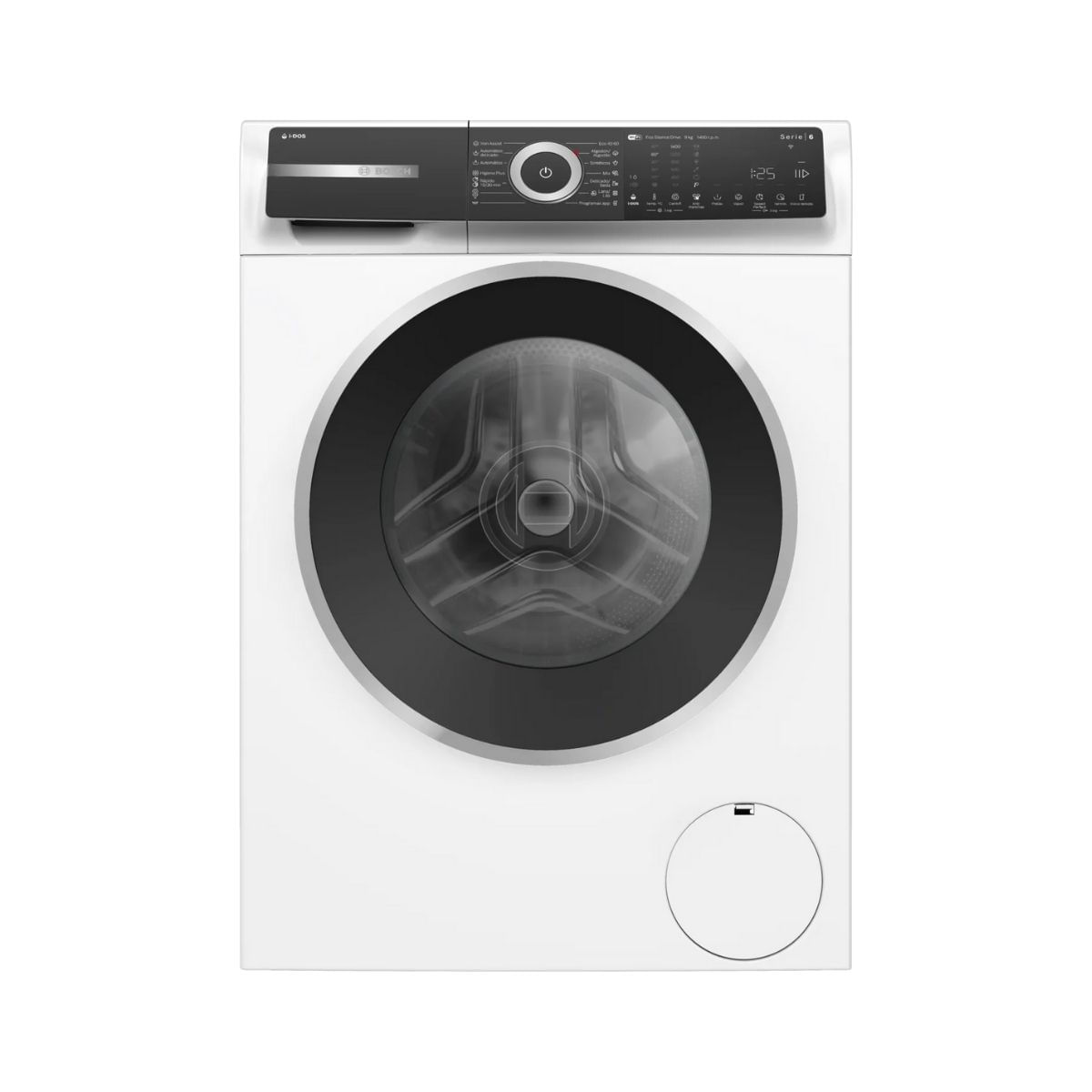 Lavadora-carga-frontal-Bosch-WGH244A0ES-9kg-1400-rpm-A-blanco-negro-598-cm-fondo-blanco