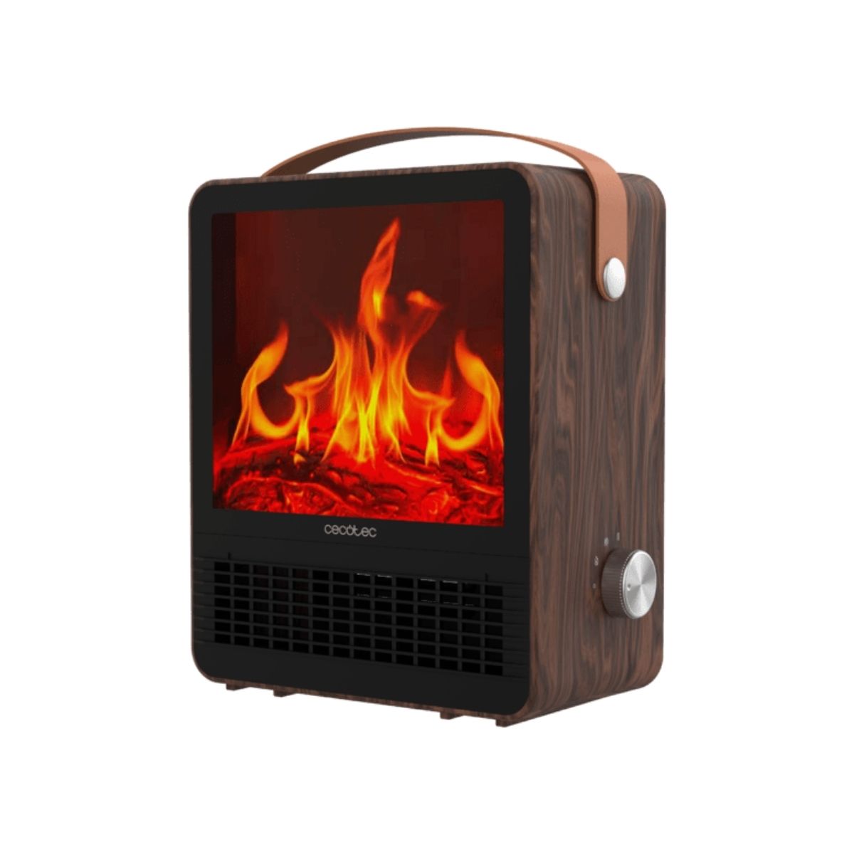 Calefactor-ceramico-Cecotec-ReadyWarm-1500-Flames-1500W-2-modos-con-luz-marron-fondo-blanco