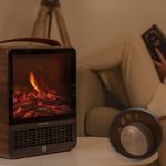 Calefactor-ceramico-Cecotec-ReadyWarm-1500-Flames-1500W-2-modos-con-luz-marron-detalle