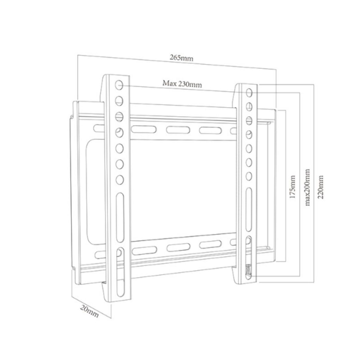 Soporte-de-TV-Approx-APPST09-17’’-42’’-de-pared-negro