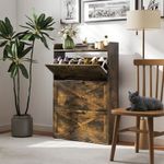 Zapatero-Story-Homcom-24-pares-3-cajones-marron-118x80x24-cm-ambientada-interior