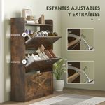 Zapatero-Story-Homcom-24-pares-3-cajones-marron-118x80x24-cm-puertas-abatibles